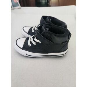 Converse All Star Leather High Top Black Infant Sneakers Shoes Size 9